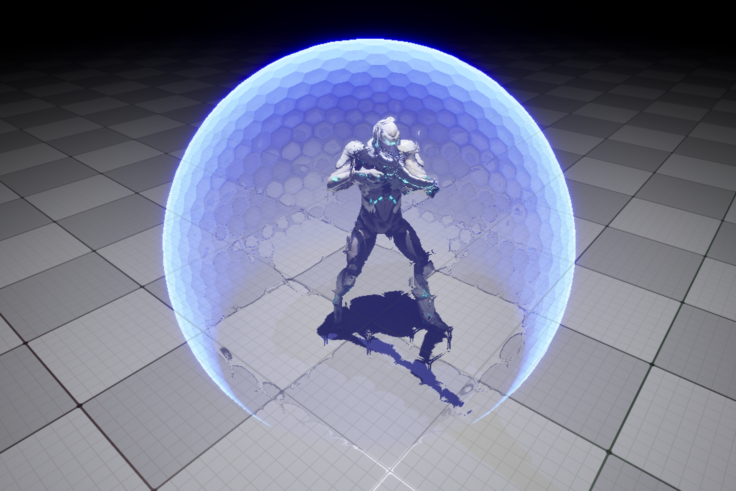 Procedural bubble shield effect